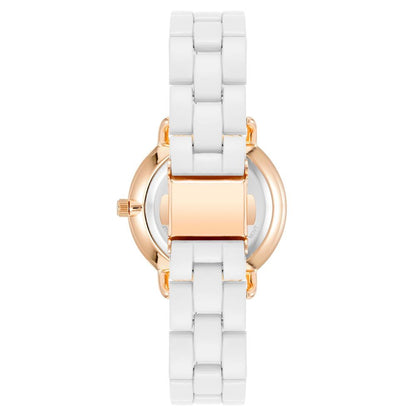 White Metal Dress Watch