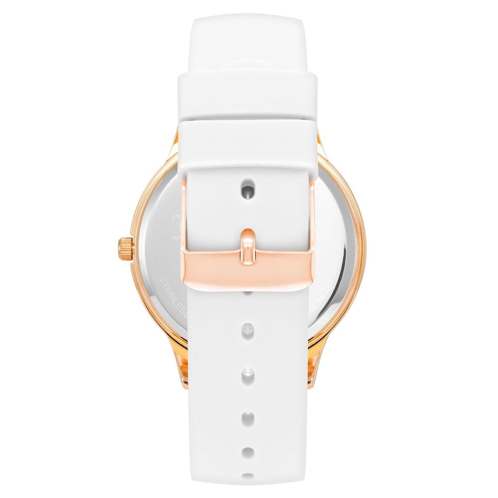 White Synthetic Dress Watch