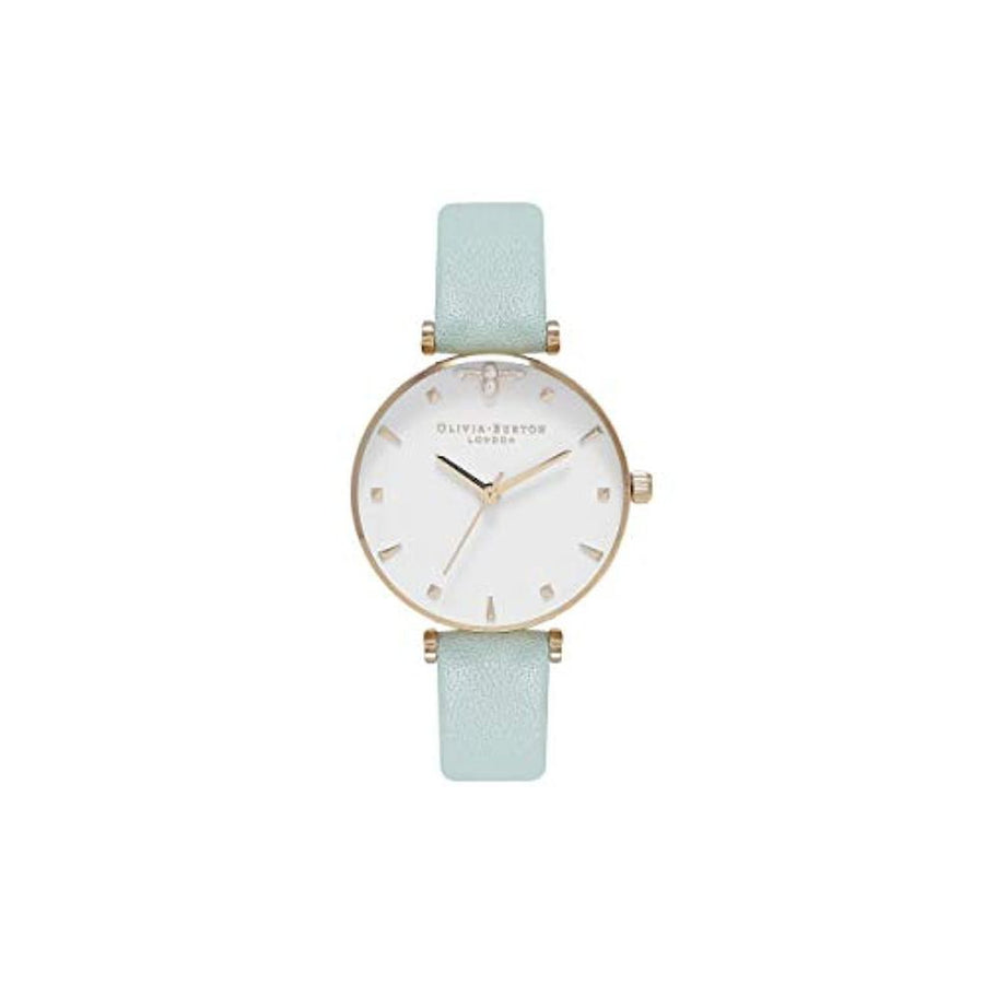 Green Artificial Leather Dress Watch