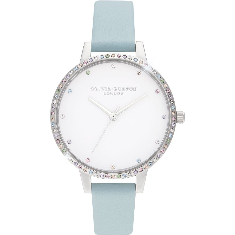 Blue Artificial Leather Dress Watch