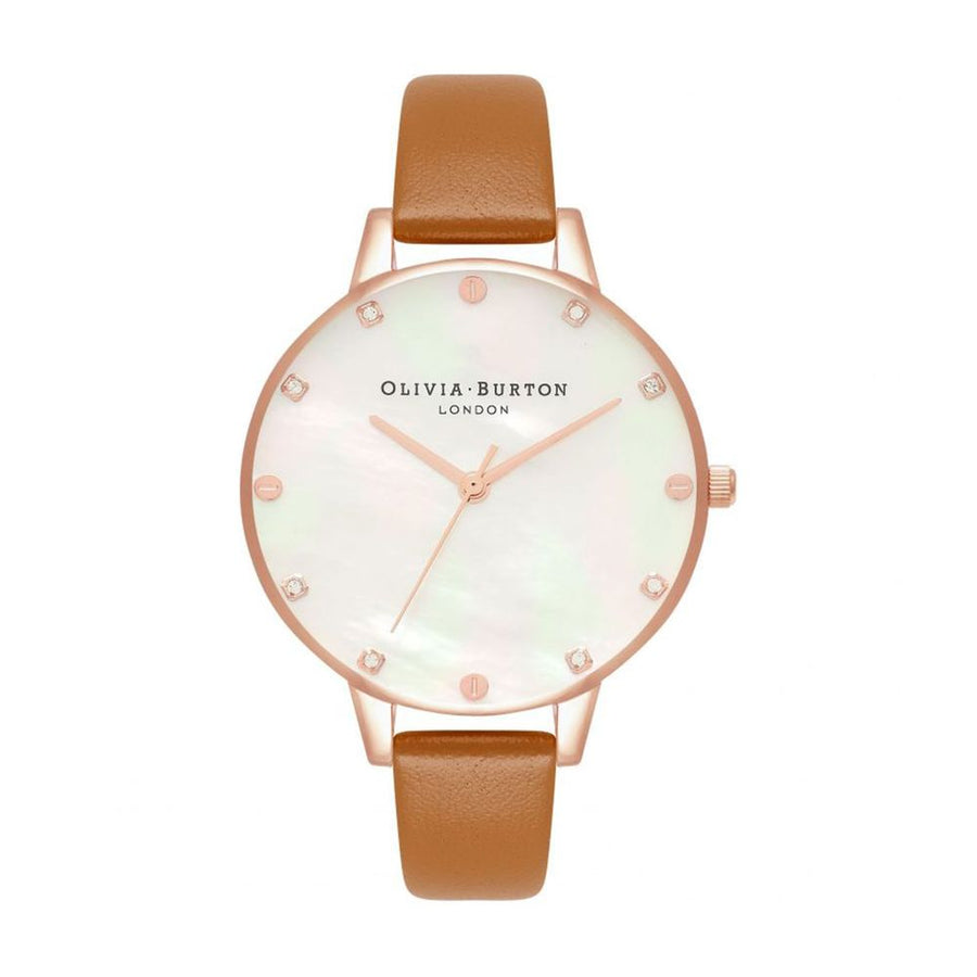 Brown Artificial Leather Dress Watch