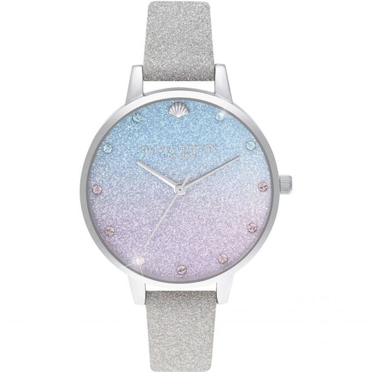 Gray Artificial Leather Dress Watch