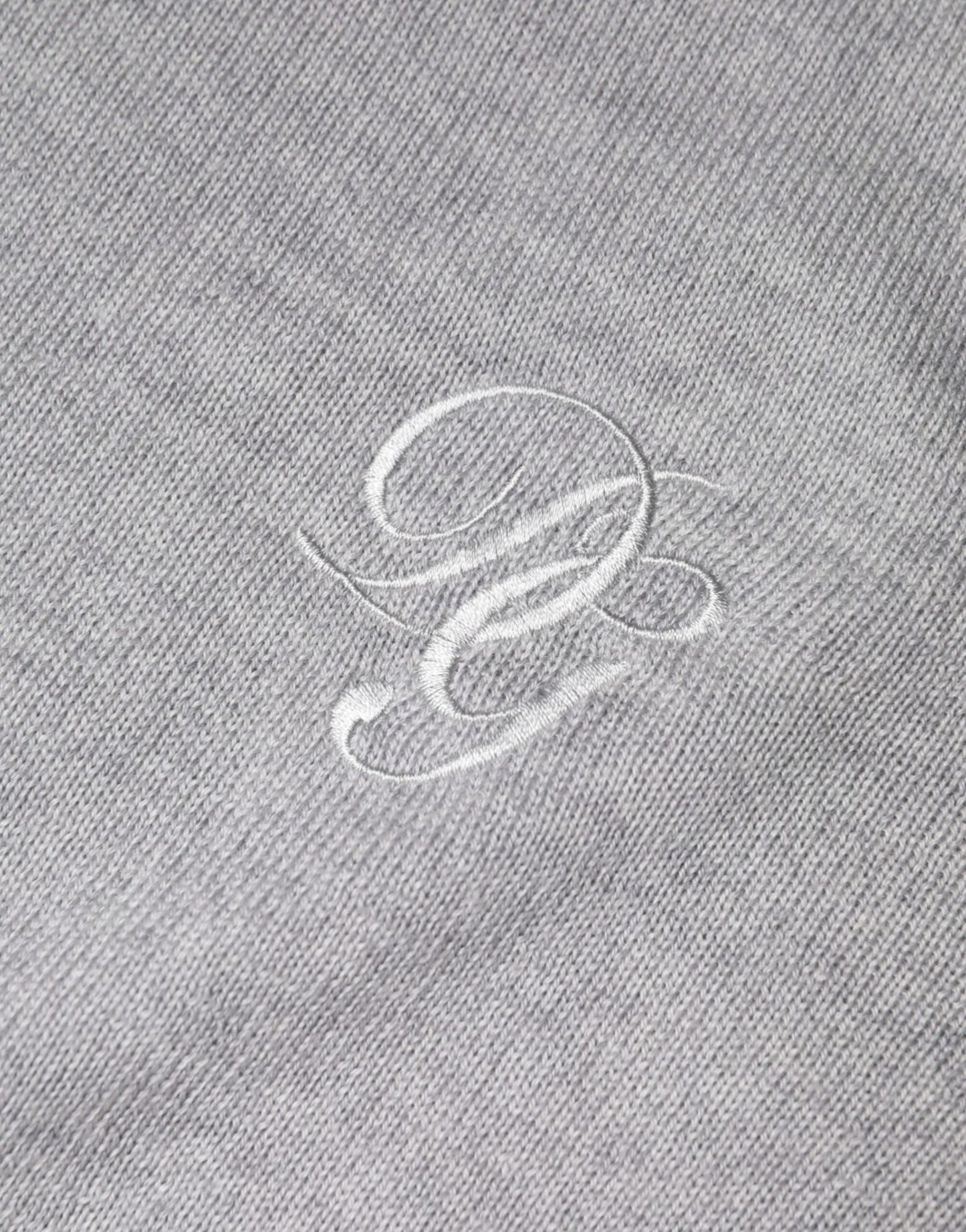 Light Gray Wool Crew Neck Pullover Sweater