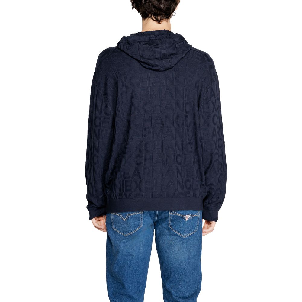 Blue Viscose Hoodie