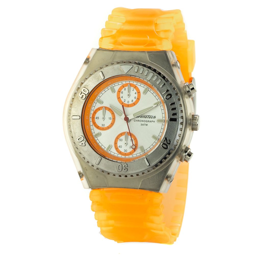 Orange Rubber Sport Watch