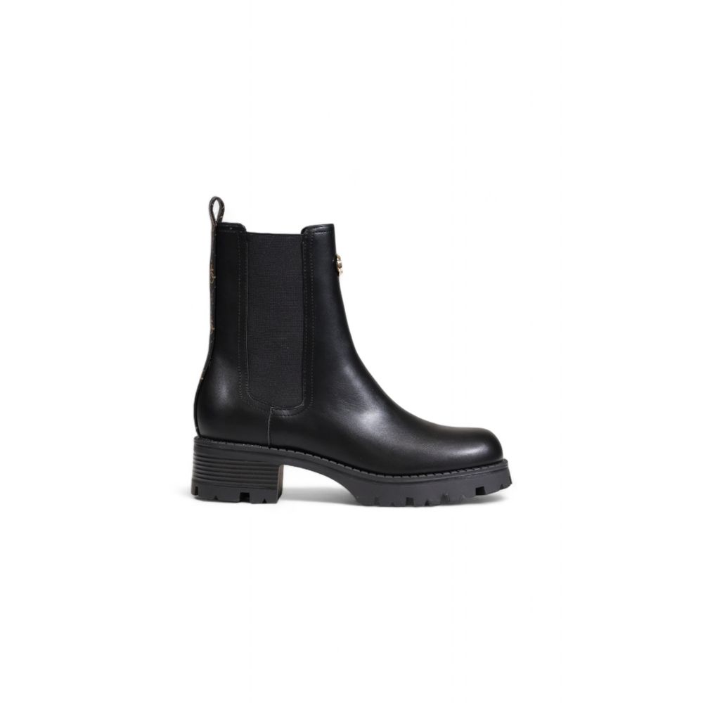 Black Polyethylene Ankle Boots
