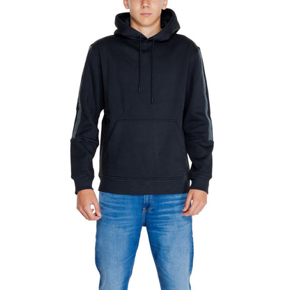 Black Cotton Hoodie