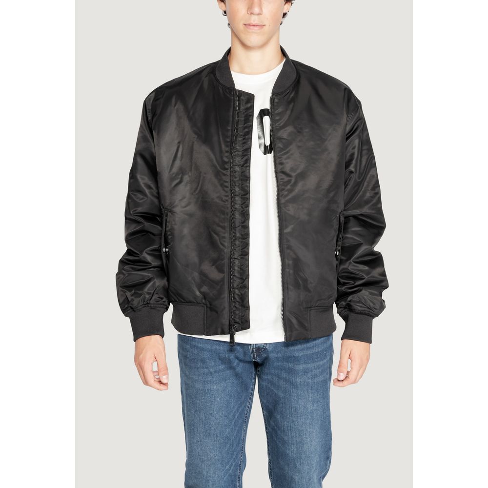Black Polyamide Jackets & Coat