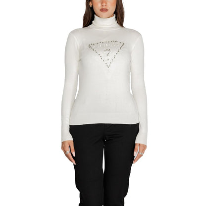 White Viscose Turtleneck