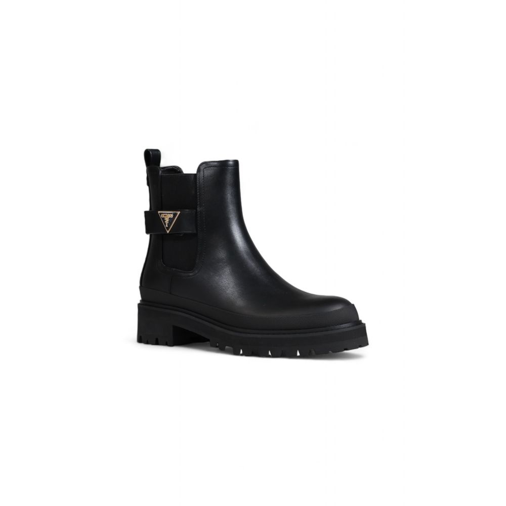 Black Polyethylene Ankle Boots
