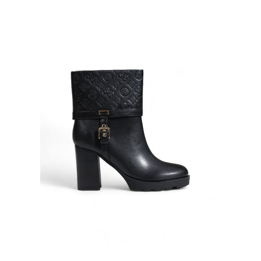 Black Polyethylene Ankle Boots