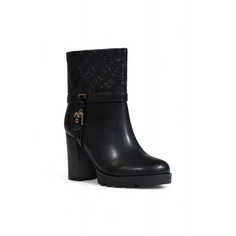 Black Polyethylene Ankle Boots