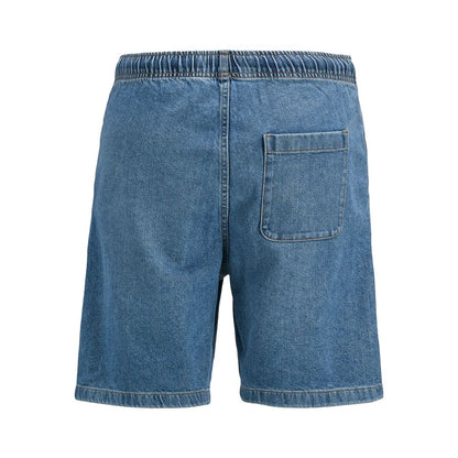 Light Blue Cotton Bermuda Shorts