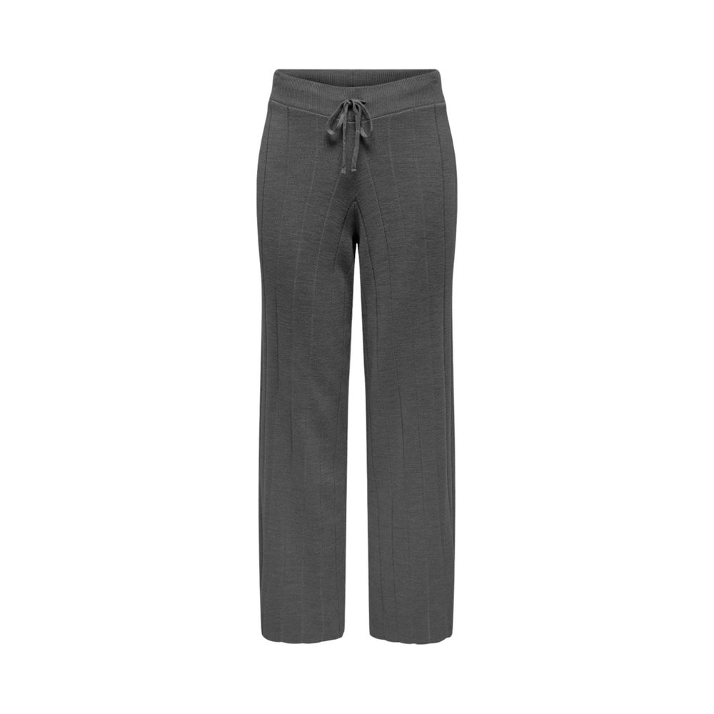 Gray Marabou Casual Pants