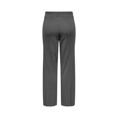 Gray Marabou Casual Pants