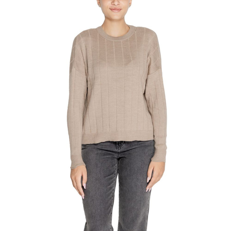 Beige Marabou Sweatshirt