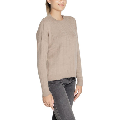 Beige Marabou Sweatshirt