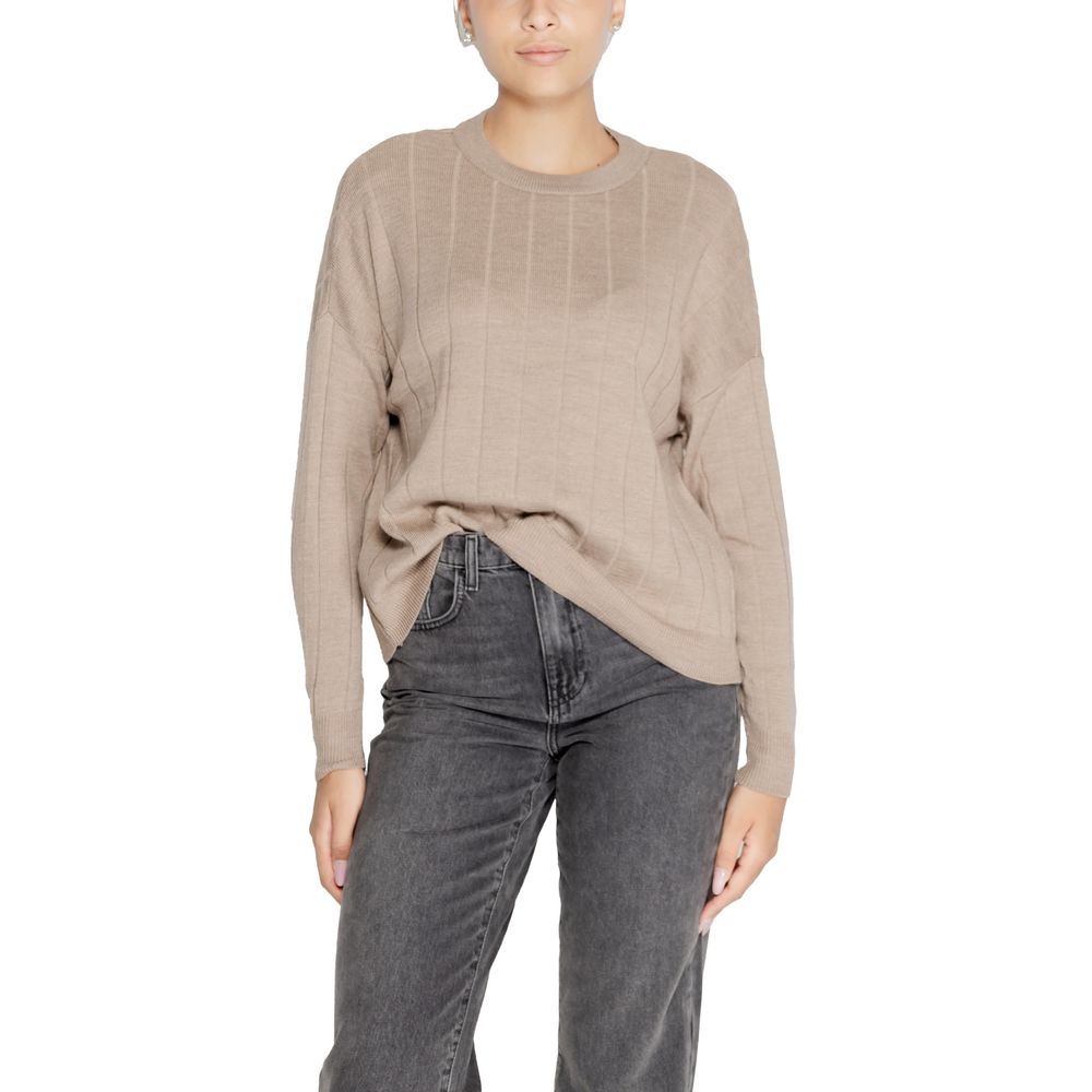 Beige Marabou Sweatshirt