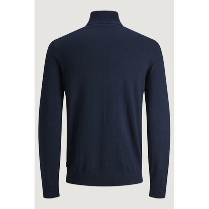 Blue Cotton Turtleneck