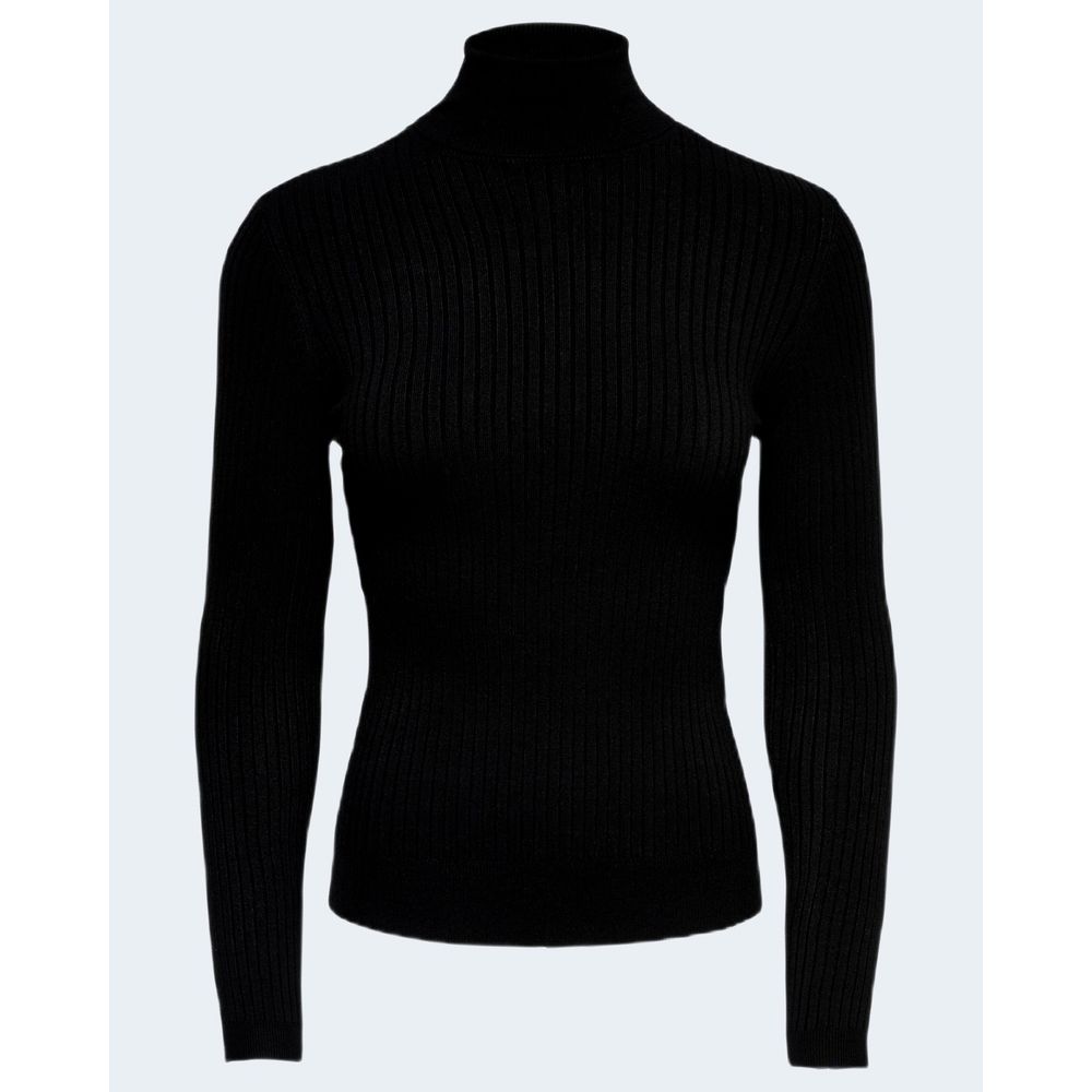 Black Viscose Turtleneck