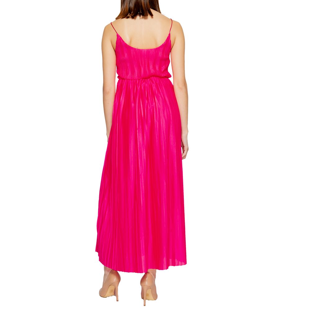 Multicolor Polyester Long Dress