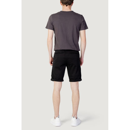 Black Cotton Shorts