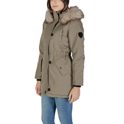 Green Polyester Parka