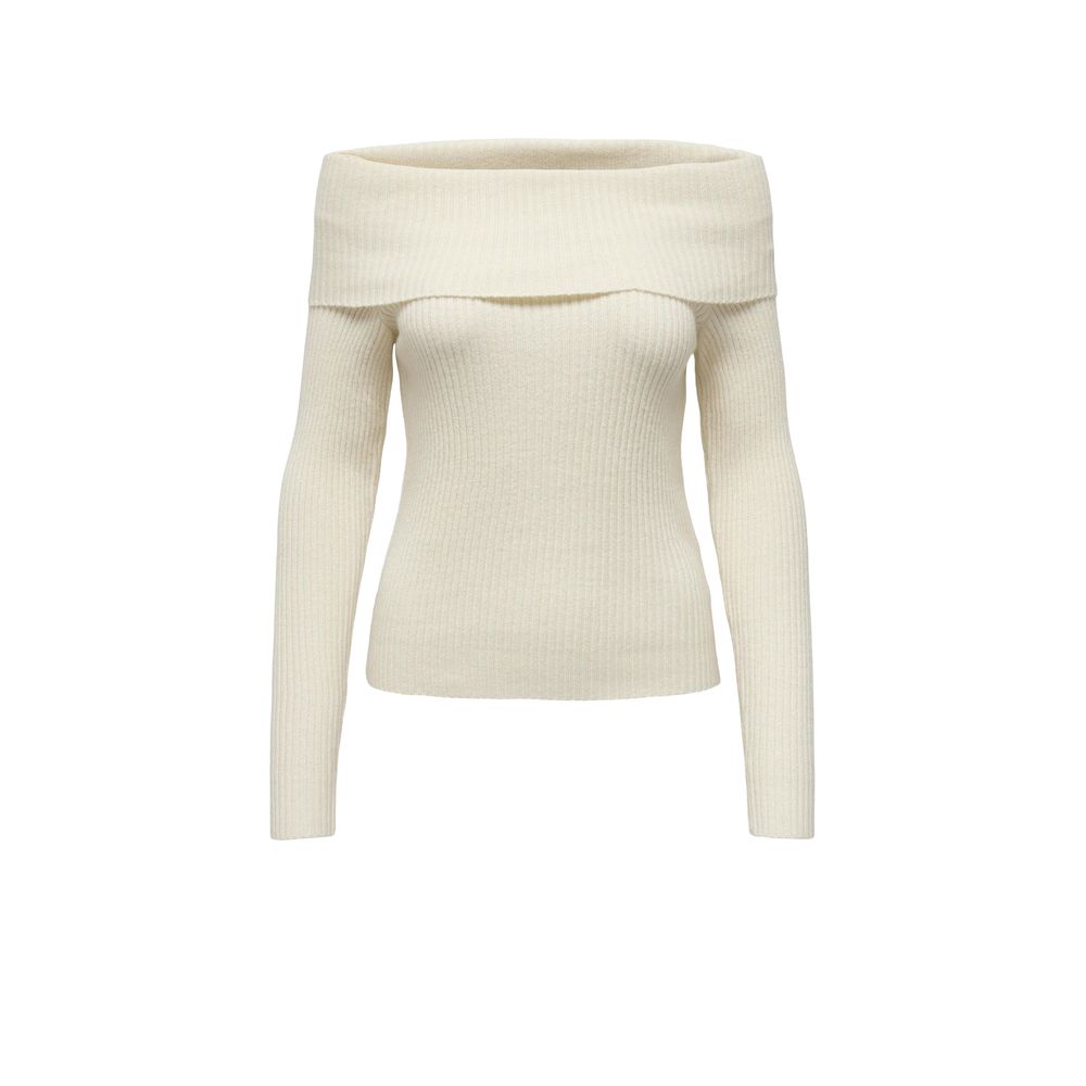Cream Viscose Sweatshirt