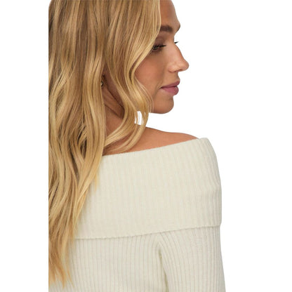 Cream Viscose Sweatshirt