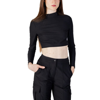 Black Recycled Polyester Top
