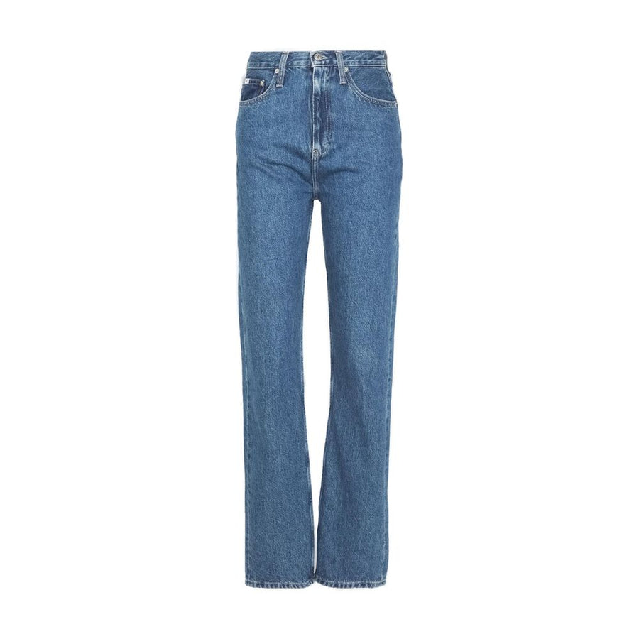 Light Blue Cotton Relaxed Fit Jeans