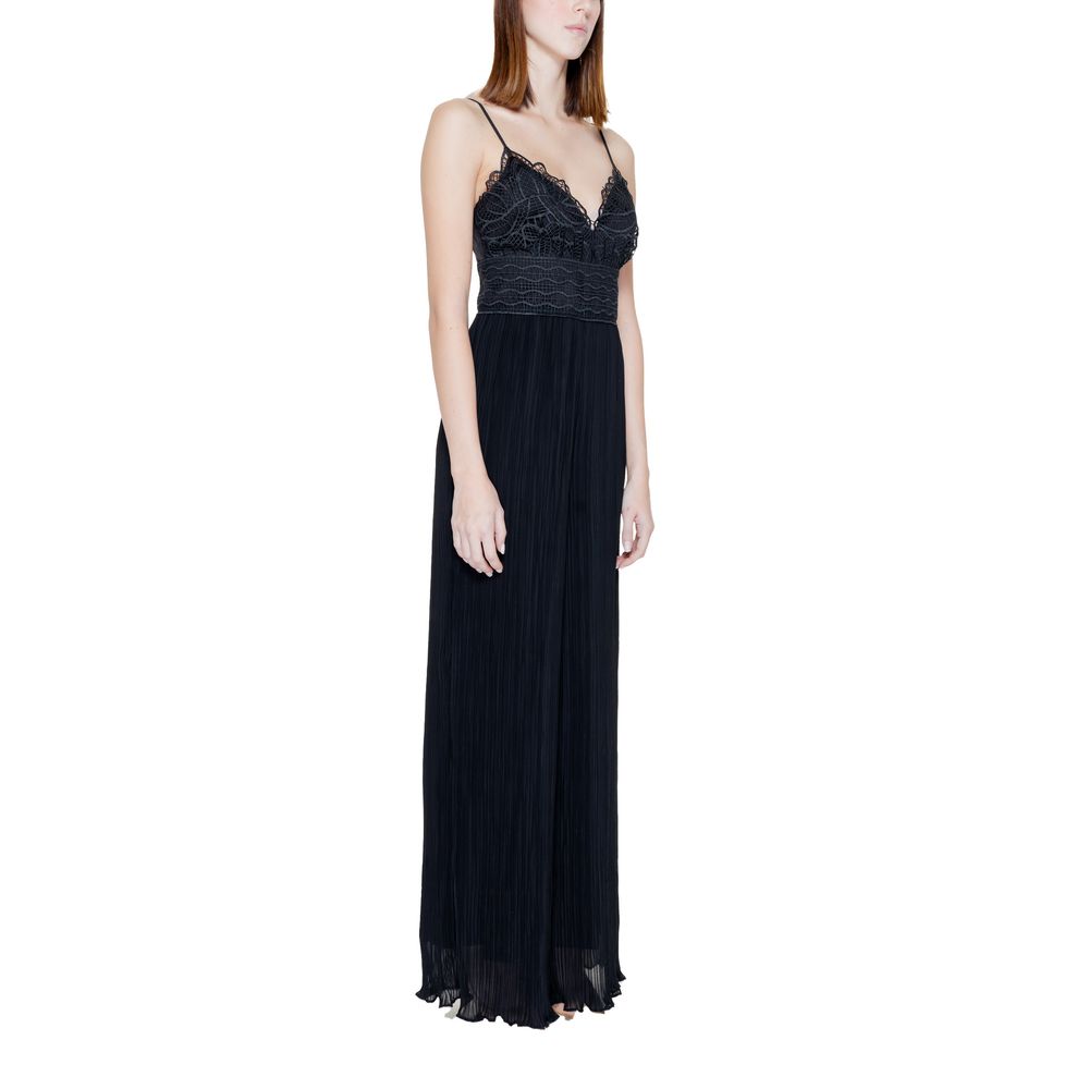 Black Polyester Jumpsuit