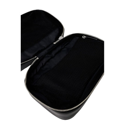 Black Leather Clutch Bag