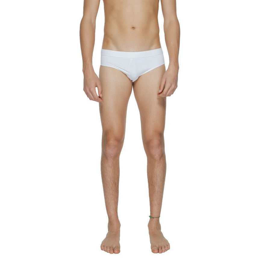 White Polyamide Swim Brief