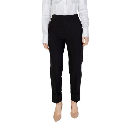 Black Polyester Dress Pants