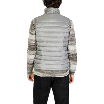 Gray Polyamide Sleveless Jacket
