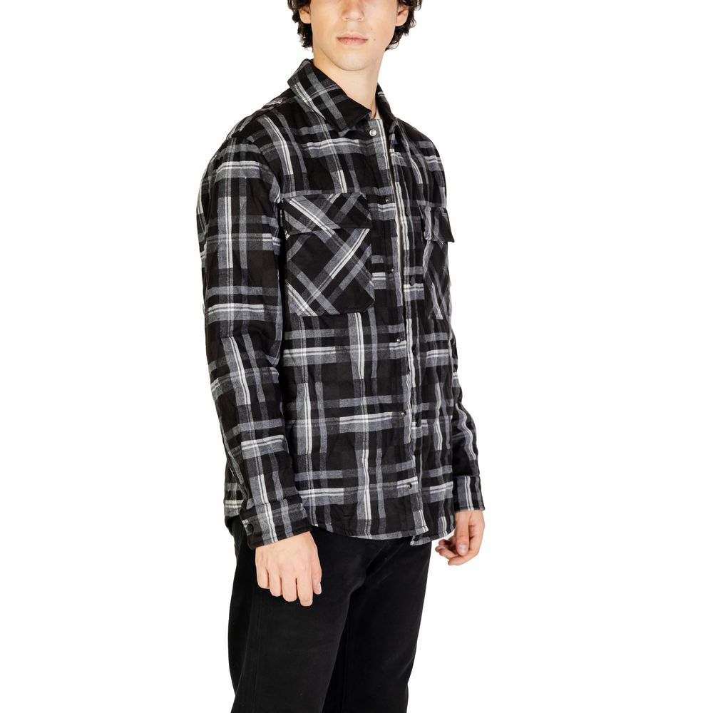 Black Polyester Jackets & Coat