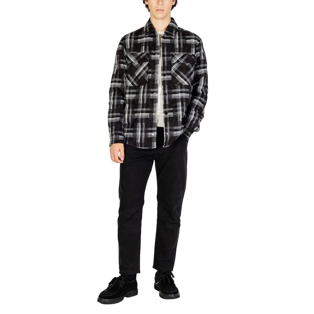 Black Polyester Jackets & Coat