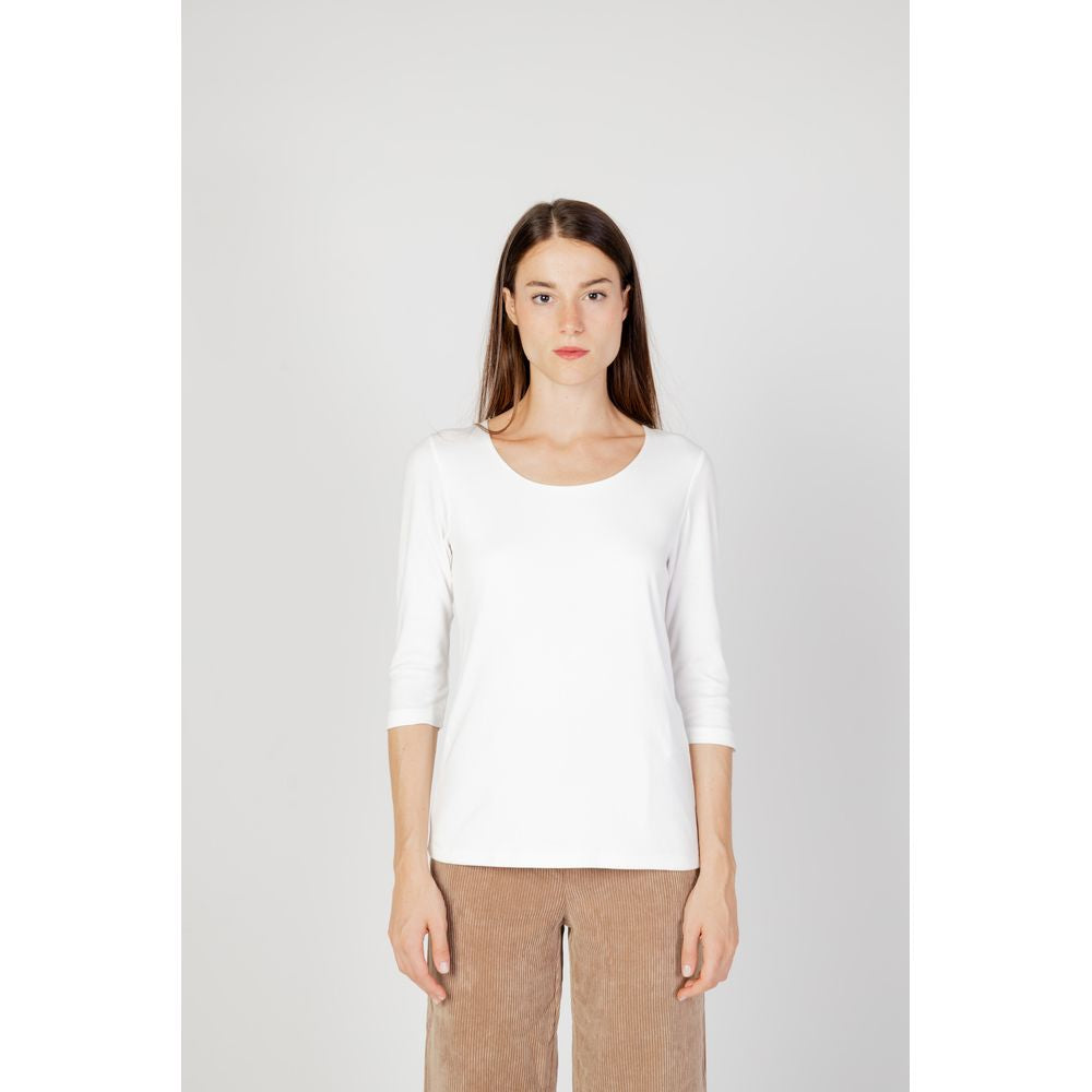 Cream Cotton Long Sleeve T-Shirt