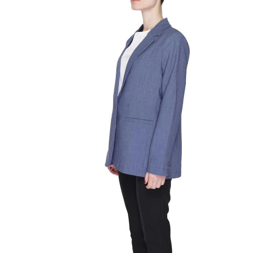 Blue Polyester Blazer