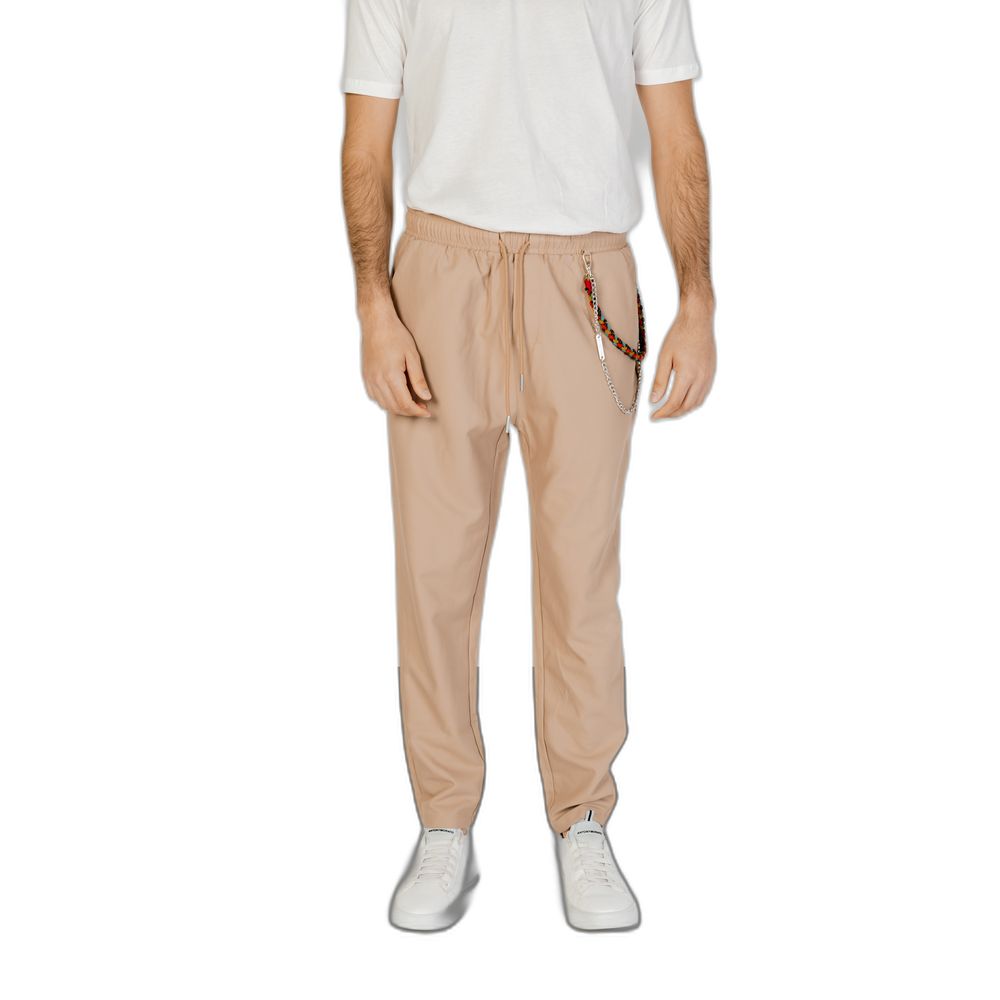 Beige Polyester Pant