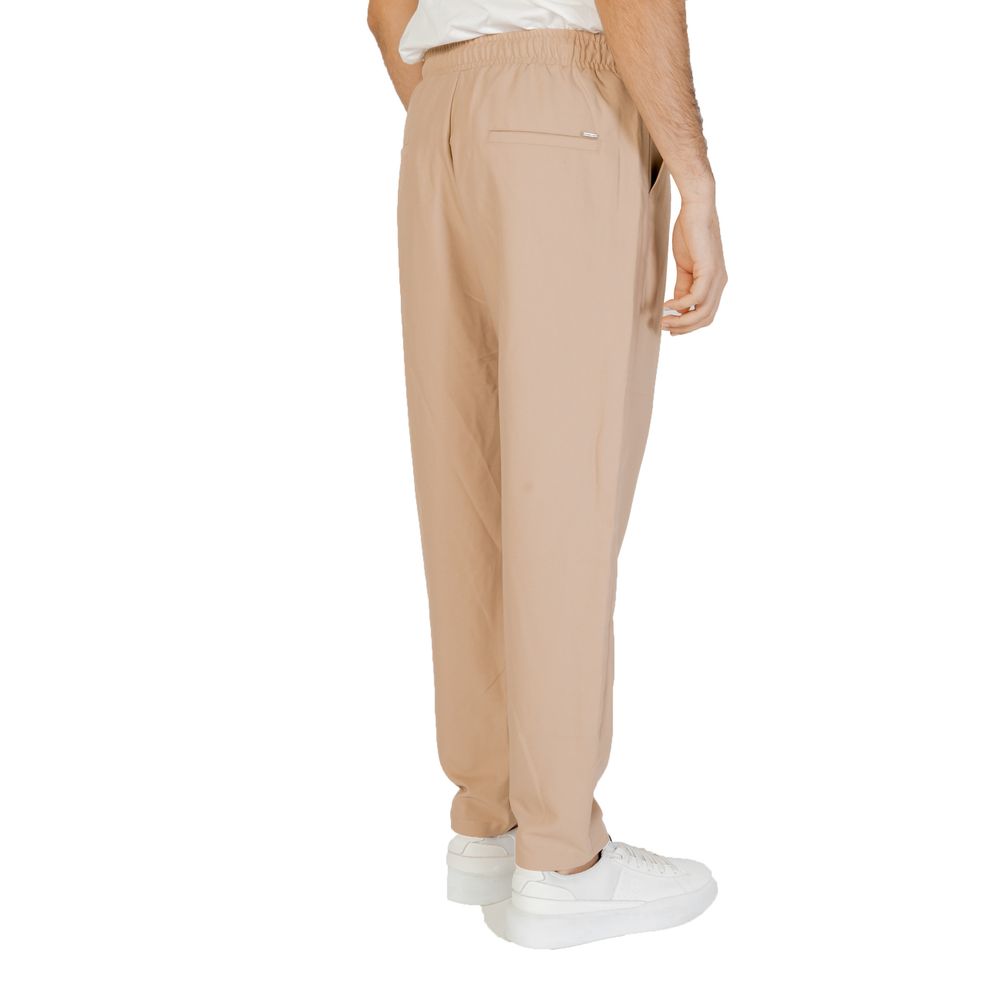Beige Polyester Pant