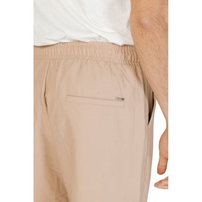 Beige Polyester Pant