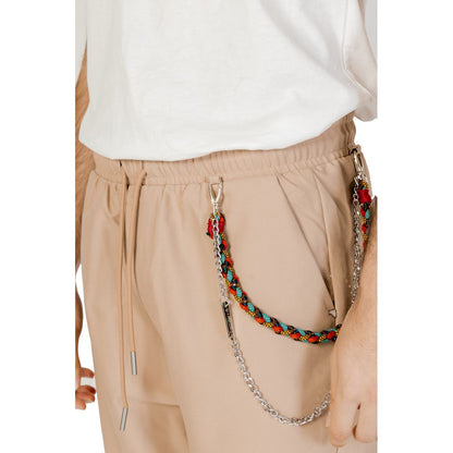 Beige Polyester Pant