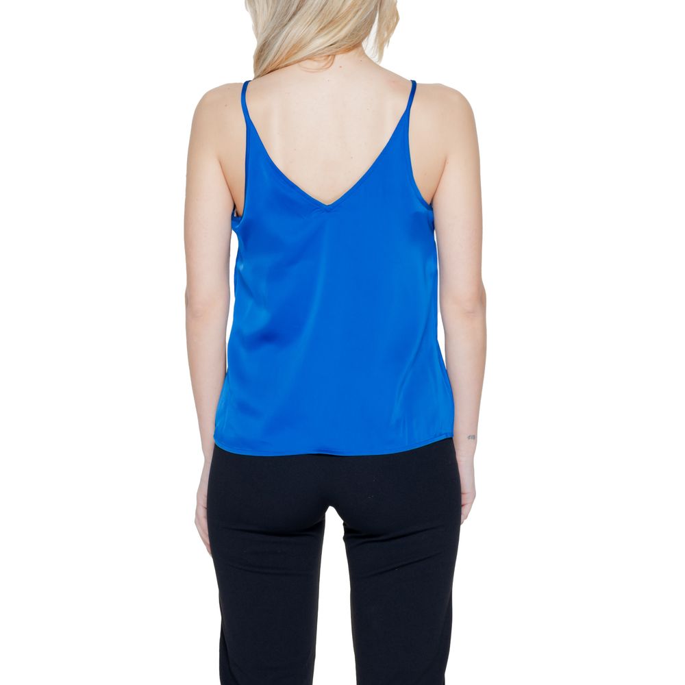 Blue Polyester Top