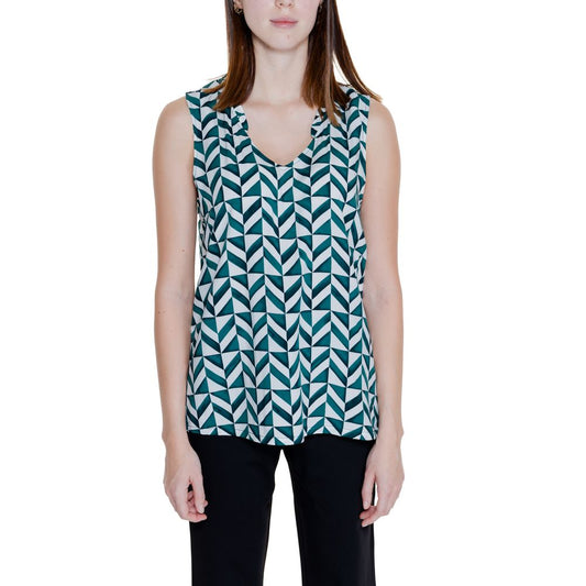 Green Viscose Tank Tops