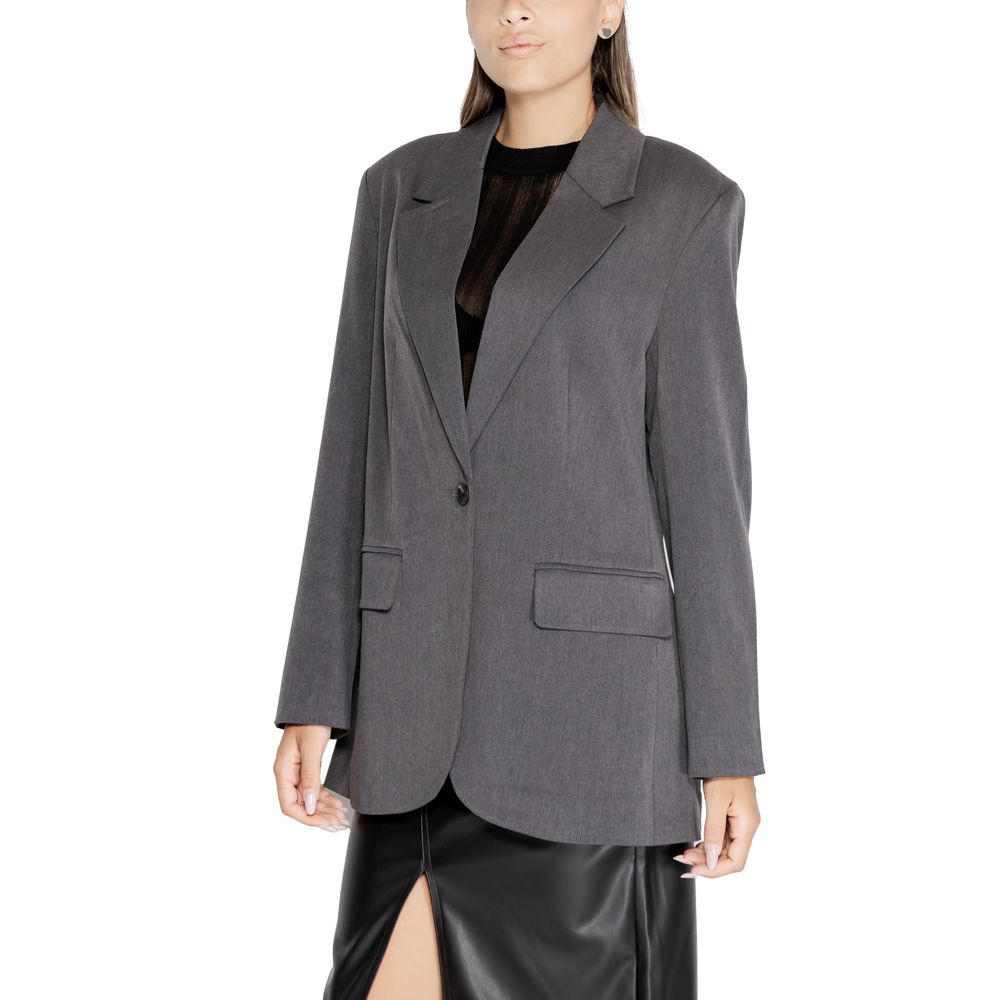 Gray Recycled Polyester Blazer