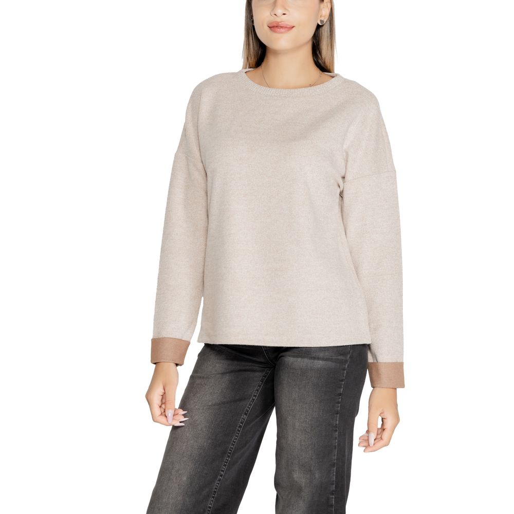 Beige Viscose Sweatshirt