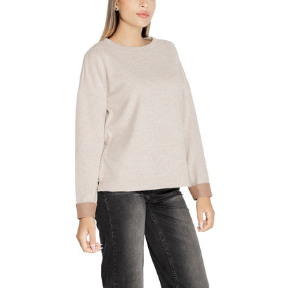 Beige Viscose Sweatshirt