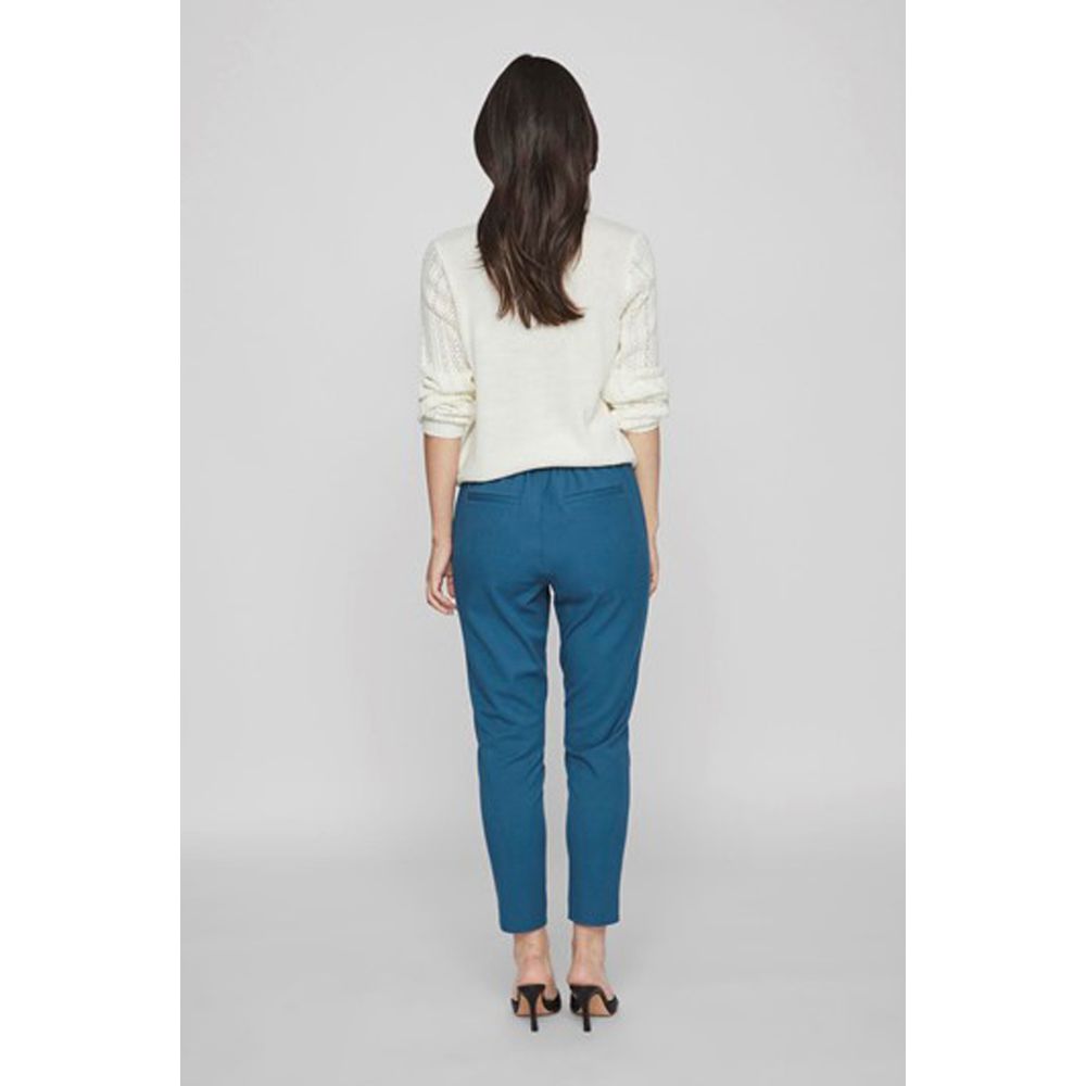 Blue Polyester Pant